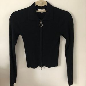 tight fit black sweater